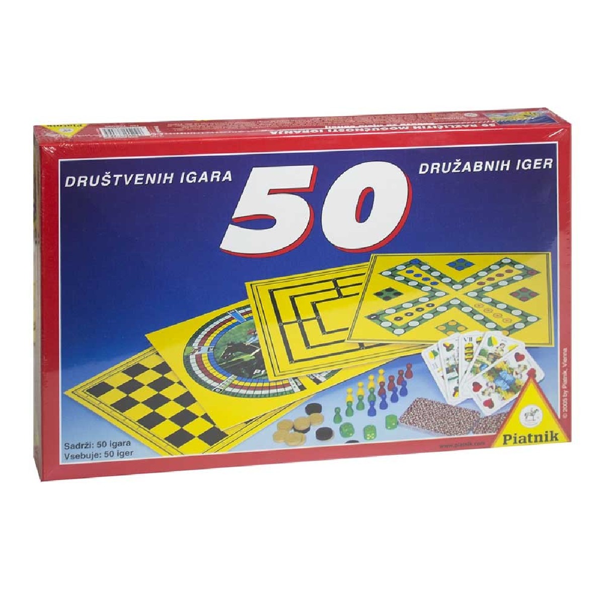 DRUŠTVENA IGRA PIATNIK  50 IGARA
